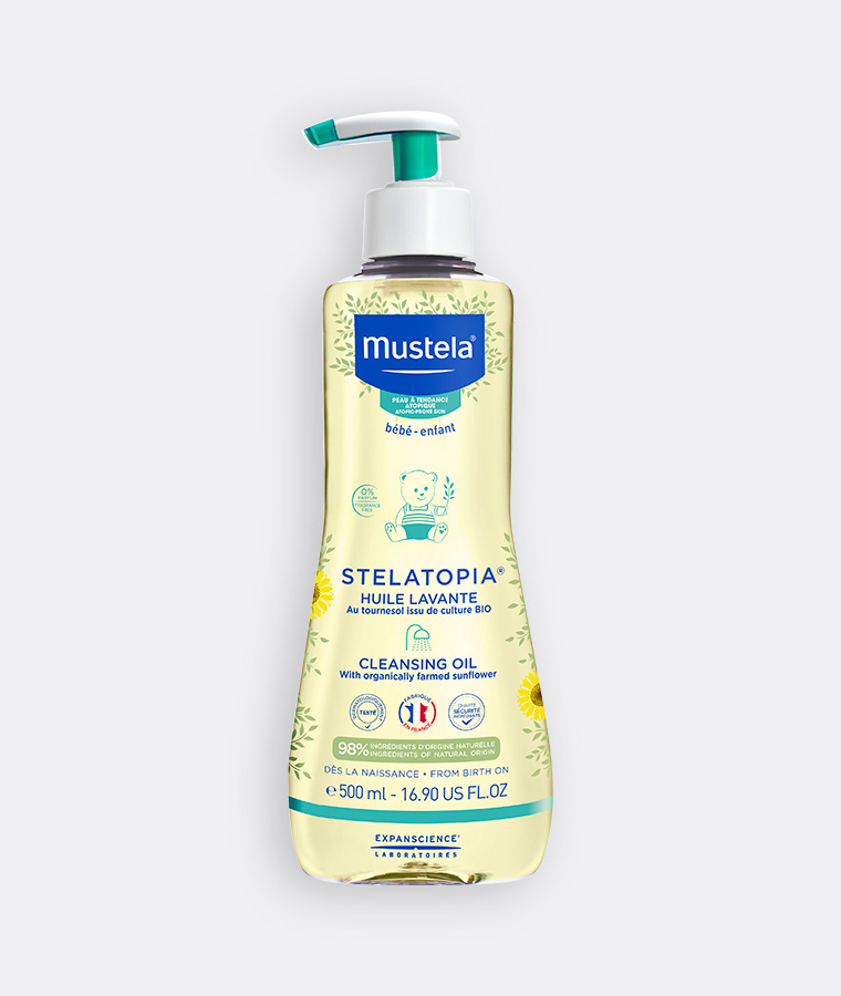 mustela baby hair oil