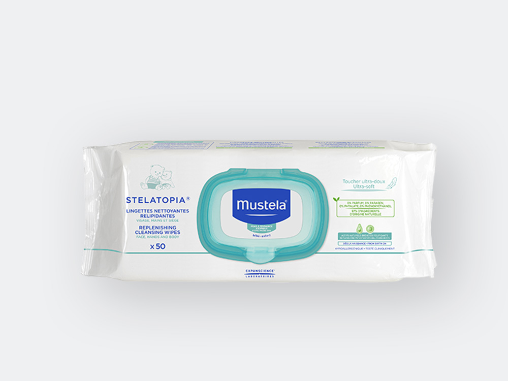 MUSTELA BABY CLEANSING WIPES 60 PCS – Pharmazone