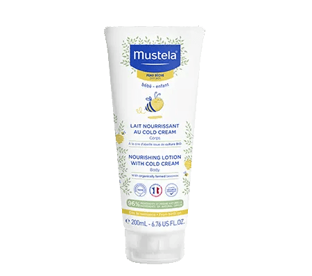 Nourishing cream with Cold Cream for babies with dry skin