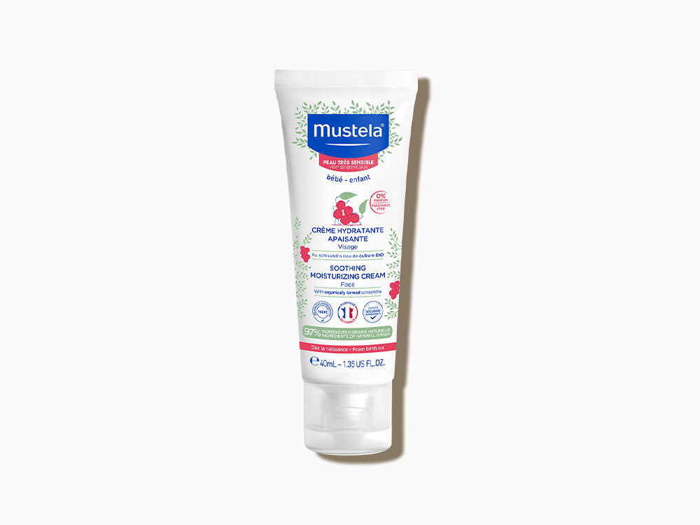 Mustela Stelatopia Eczema-Prone Skin Emollient Baby Face Cream - Face  Moisturizer with Natural Avocado & Sunflower Oil - Fragrance-Free - 1.35 Fl  Oz