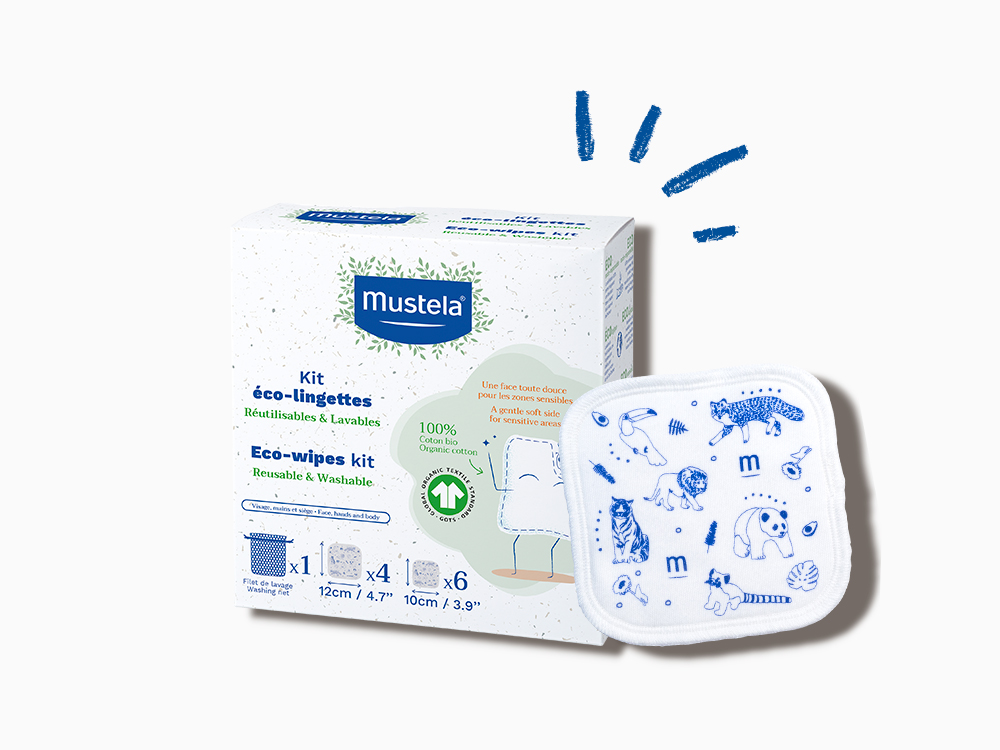 Eco-wipes kit 100% Organic Cotton