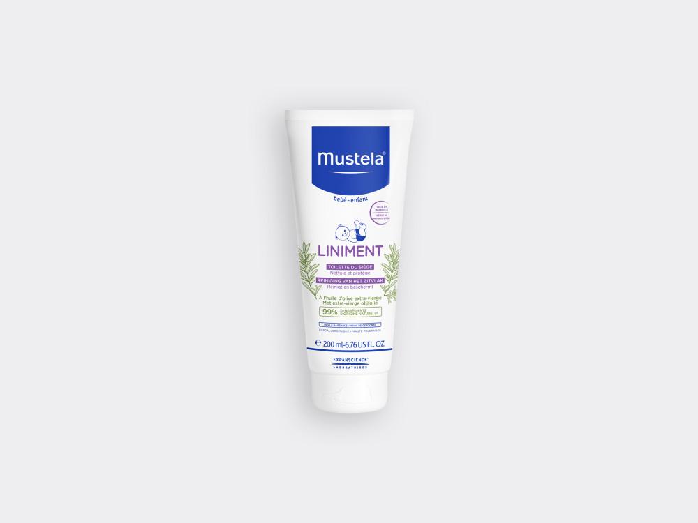 Mustela España - Con una fórmula a base de aceite de oliva virgen extra y  agua de cal, el Linimento limpia y protege la piel del culito del bebé con  suavidad y