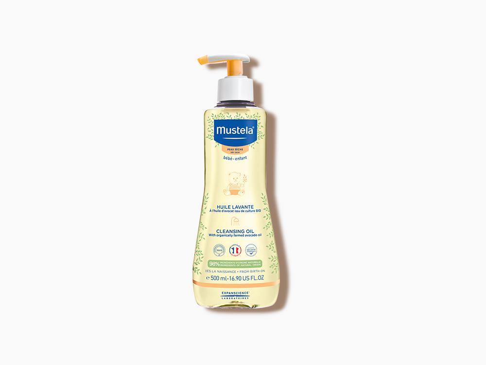 Huile lavante bébé, enfant Mustela - peau sèche