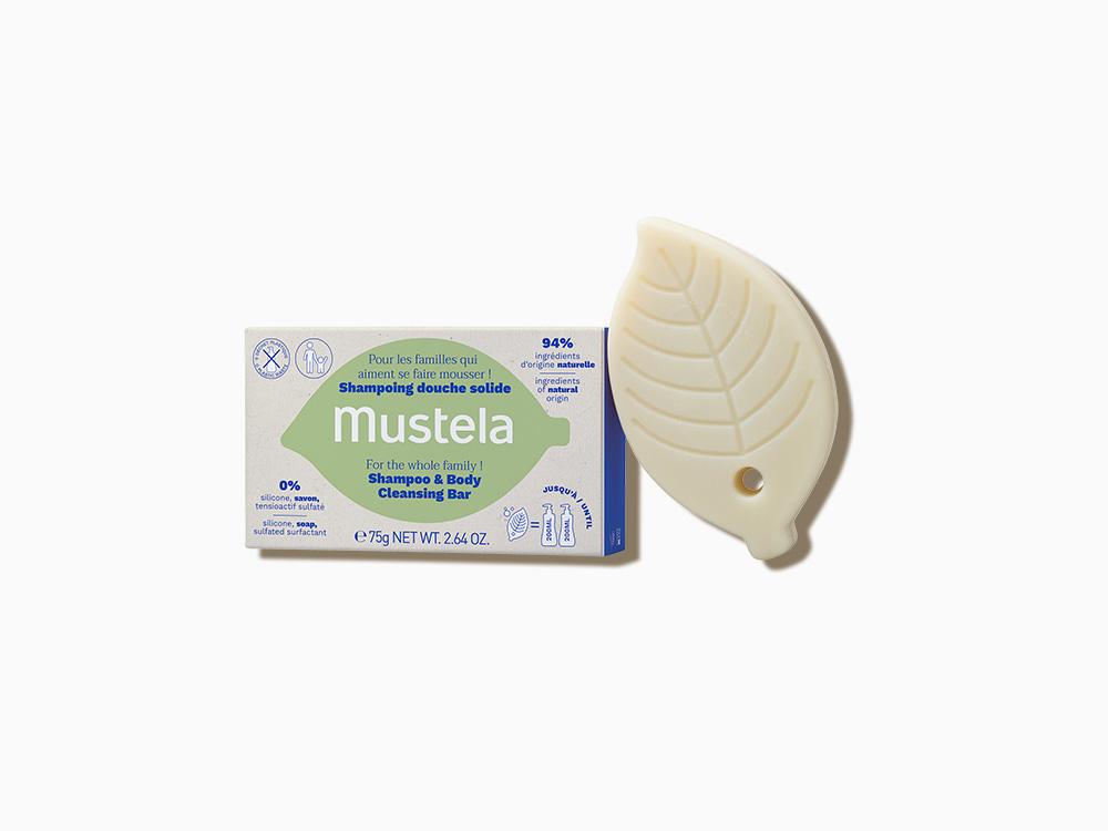 Mustela Solid Shampoo and Body Cleansing Bar 75gr Mustela Solid Shampoo and Body Cleansing Bar 75gr