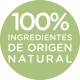 100% ingredientes de origen natural