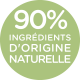 90% ingredient d'origine naturelle