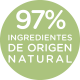 97% ingredientes de origen natural