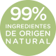 99% ingredientes de origen natural